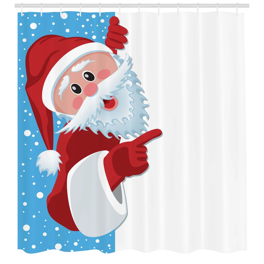 Winter Snow Season Elements Polyester Shower Curtain Set