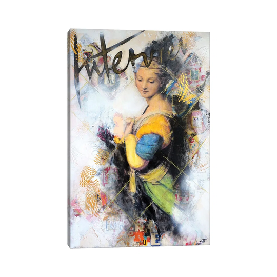 Interview by Isabelle Joubert - Wrapped Canvas Painting