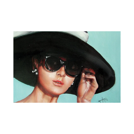 Breakfast at Tiffany'S II by Salma Nasreldin - Wrapped Canvas Painting