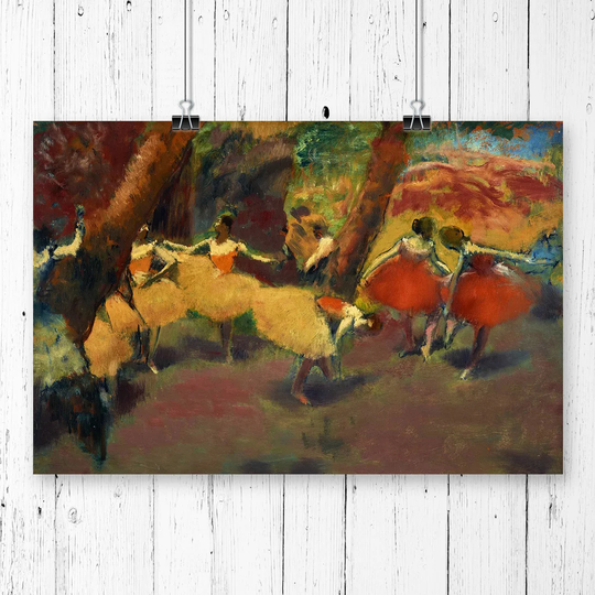 'Before the Performance' by Edgar Degas Painting Print