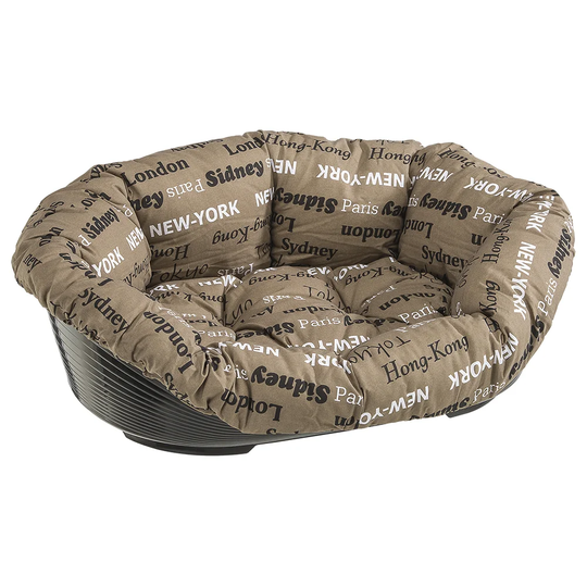 Dog Bolster Cushion in Brown