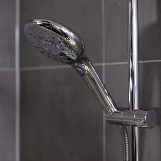 WENKO Shower head Basic Chrome, 12 Cm
