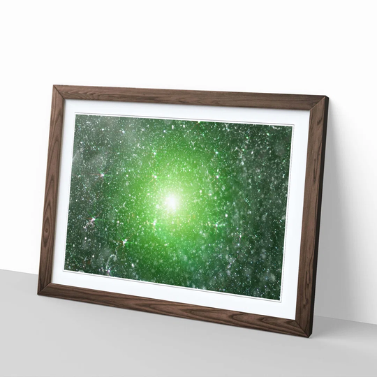 'Green Abstract 9' Framed Graphic Art
