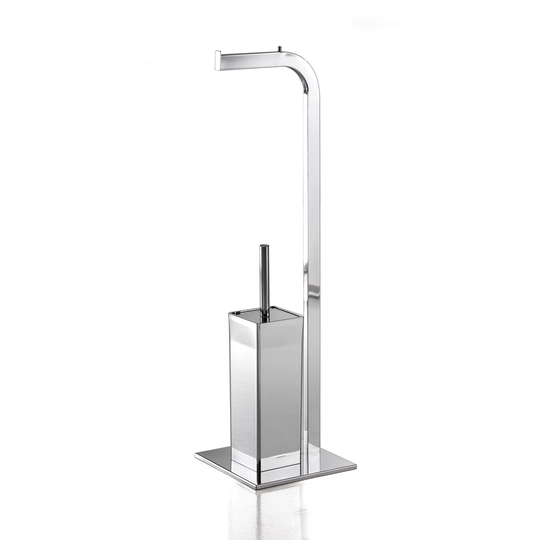 Beatrice Free Standing Toilet Roll and Brush Holder