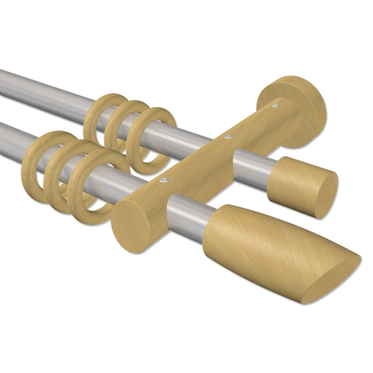 Groveland Double Curtain Pole Set