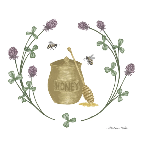 Happy to Bee Home IV Yellow by Sara Zieve Miller - Wrapped Canvas Painting