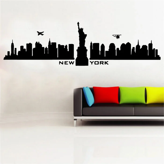 New York Skyline Decal Wall Sticker