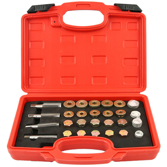 64PCS Oil Pan Thread Repair Set Automotive Crankcase Speed-changing Box Drain Plug Tool,model: 64PCS