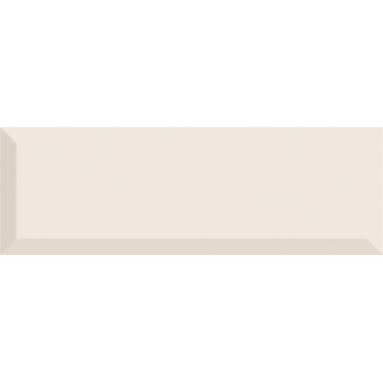 Rakceramics - rak Subway Metro Ivory Glossy Ceramic Tiles Bevel Bathroom Kitchen 100x300 - Beige