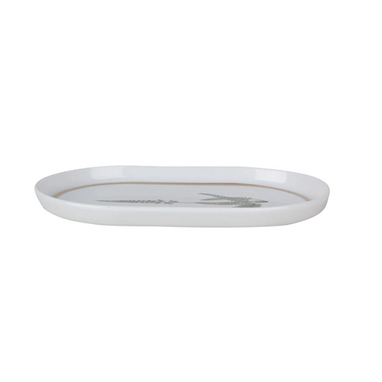 Kaisyn Botanical Set Of 2 Oval Plates, 18 Cm