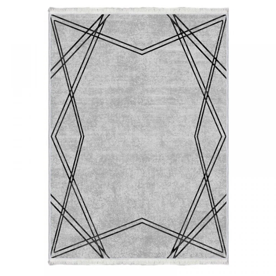 Tufted Grey/Black Rug
