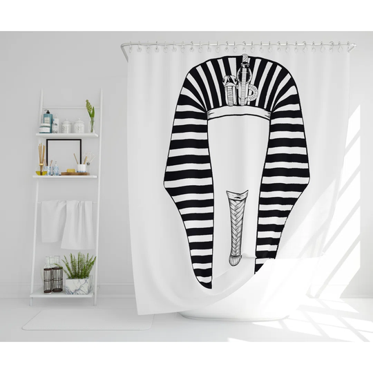 Skammel Polyester Shower Curtain Set