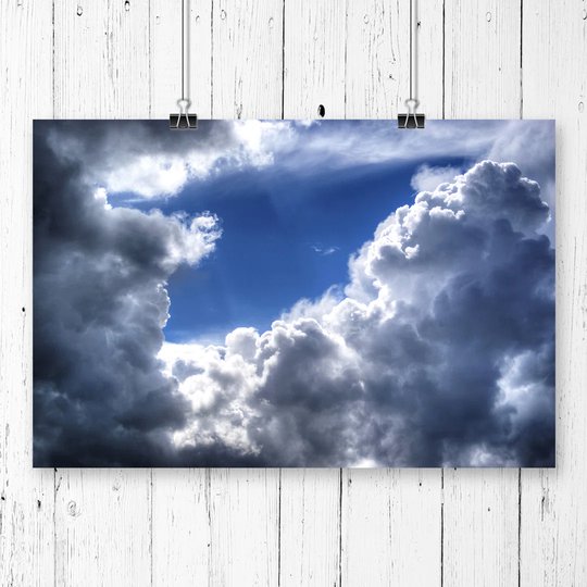 'Beautiful Blue Cloudy Sky' Graphic Art