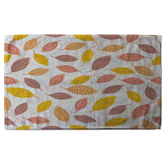 Small Autumn Leaves Tea Towel