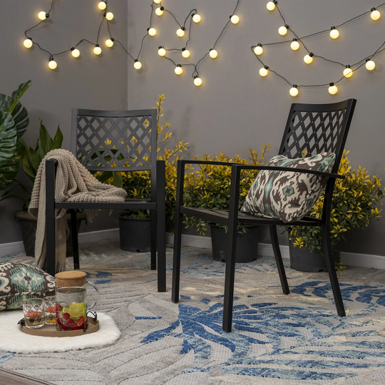 Careen Stacking Patio Dining Armchair