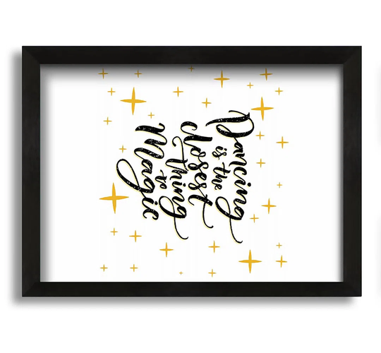 Dancing Is the Closest Thing - Picture Frame Typography on Canvas