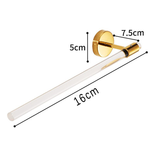 Sunflowergb - Clear acrylic paper towel holder with shiny gold stainless steel base, lucite towel rack for kitchen, bathroom, bedroom.
