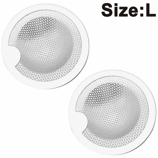 2 pieces of kitchen sink strap, sink drainer in stainless steel anti-stainlessness knit Kithen basket of sink drain filter, 0.2 cm