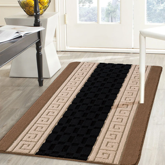 Gallitto Looped/Hooked Beige/Black Indoor/Outdoor Rug