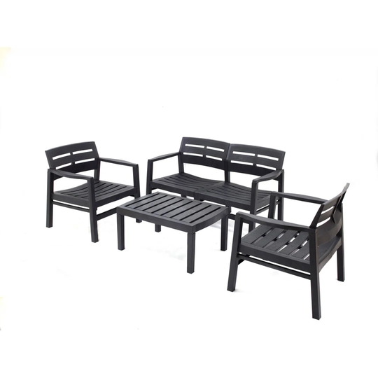 All Weather Wicker/Rattan 4 - Person Deep Seating