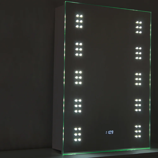 Mcsherry 50cm x 70cm Surface Mount Mirror Cabinet with LED Lighting