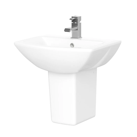 Edge Vitreous China Semi Pedestal Basin