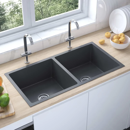 Belfry Kitchen Handmade Kitchen Sink With Strainer Stainless Steel