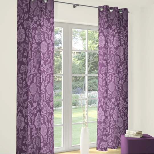 Loman Eyelet Room Darkening Single Curtain