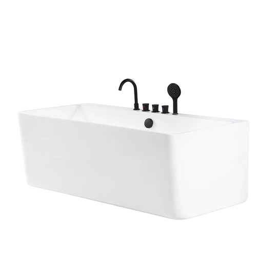 Borkowski Quatre 1700 mm x 750 mm Freestanding Back to Wall Bathtub