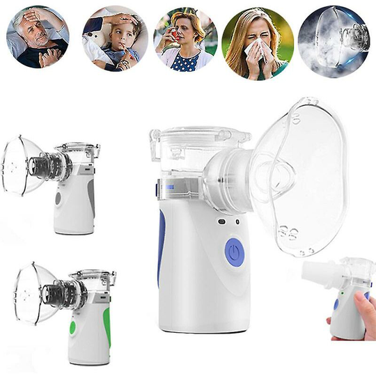 Sunflowergb - Portable Mesh Nebulizer for Kids, Inhaler Humidifier for Adults, Rechargeable, Health Care (Gray)
