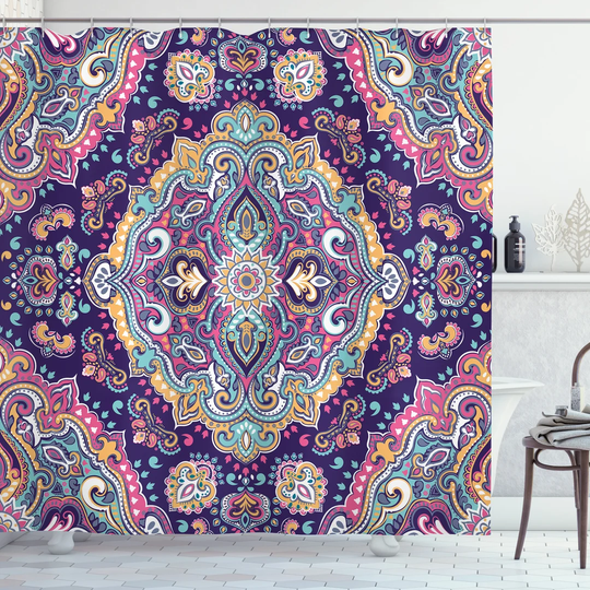 Bethenia 13 Piece Polyester Shower Curtain Set