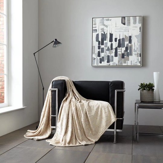 Alijah Metallic Cube Throw