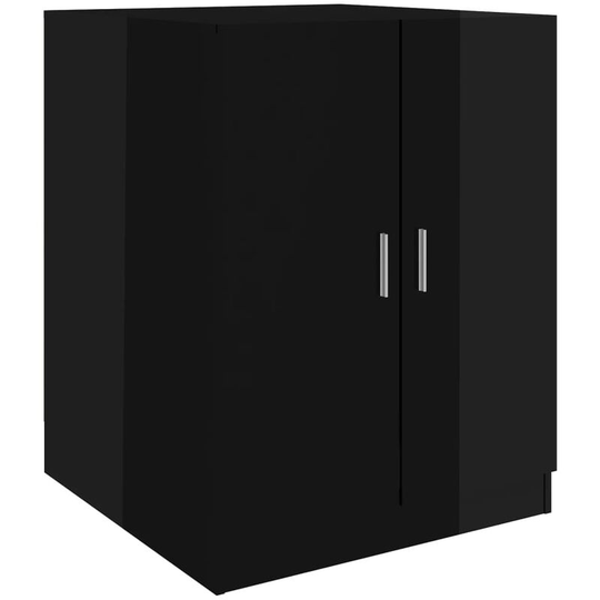 Washing Machine Cabinet High Gloss Black 71x71.5x91.5 cm Vidaxl high gloss black