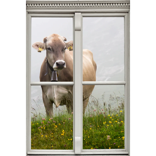 High Quality Cow Window Wall Sticker