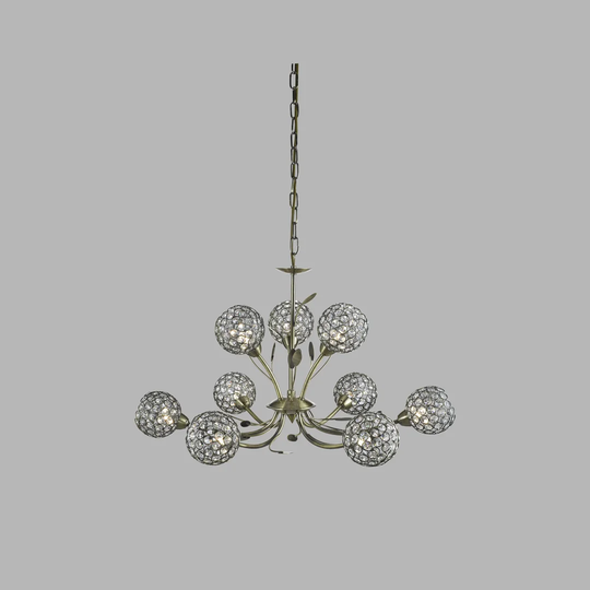 9-Light Shaded Chandelier