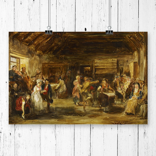 'The Penny Wedding' by David Wilkie Painting Print
