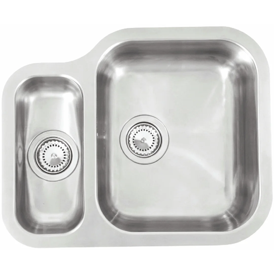 57cm x 47cm Undermount Sink with Bowl and Drainer in Stainless Steel
