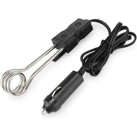 Perlerare - Car Immersion Heater,12V/24V Electric Immersion Heater, 120W-140W, Portable, Anti-Corrosion, Safe, for Driverless Rides, Camping,