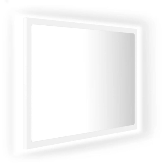 Vidaxl - led Bathroom Mirror White 60x8.5x37 cm Acrylic White