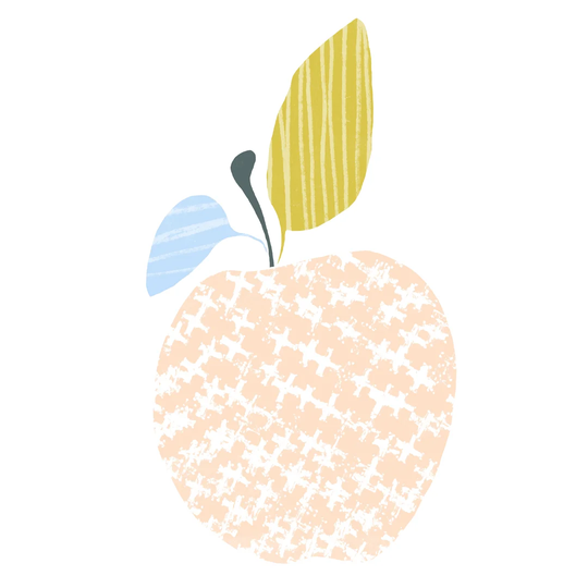 Cut Paper Fruit III by June Erica Vess - Wrapped Canvas Painting