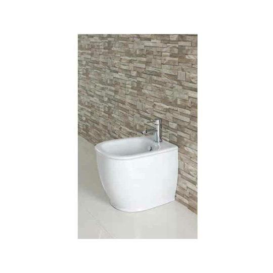 Eastbrook Enza Back To Wall Bidet - 370mm Wide - 1 Tap Hole - 95.108 - White