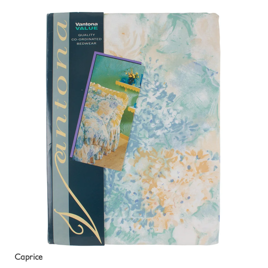 White/Yellow/Light Blue Duvet Cover Set
