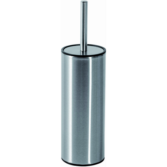 Nexus Freestanding Toilet Brush Holder with Curved Brush, Satin Finish - Satin
