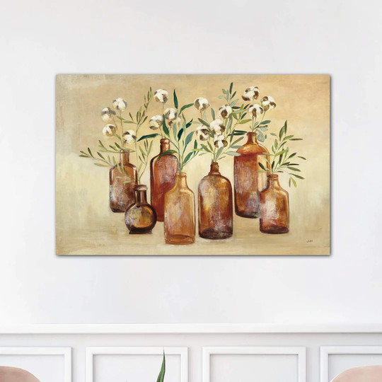 'Cotton Still Life I' Graphic Art on Wrapped Canvas