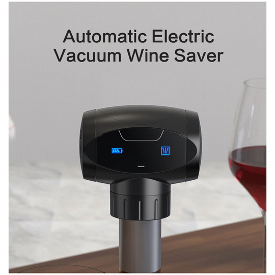 Electric Wine Saver Vacuum Pump with Wine Bottle Sealer (Without Battery)
