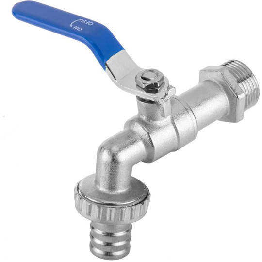 3/4- 1 elbow faucet ball with hose adapter - Primematik