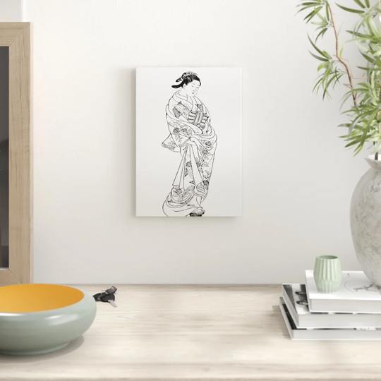 'Japanese Oriental Art' by Nishikawa Sukenobu Graphic Art