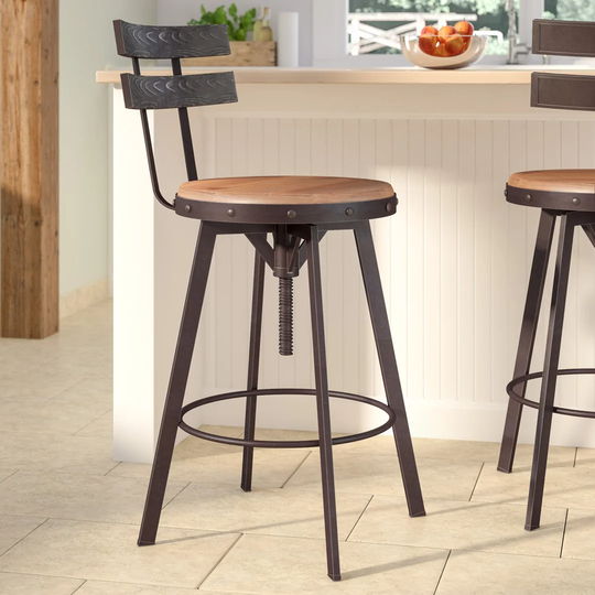 Whaley Height Adjustable Swivel Bar Stool