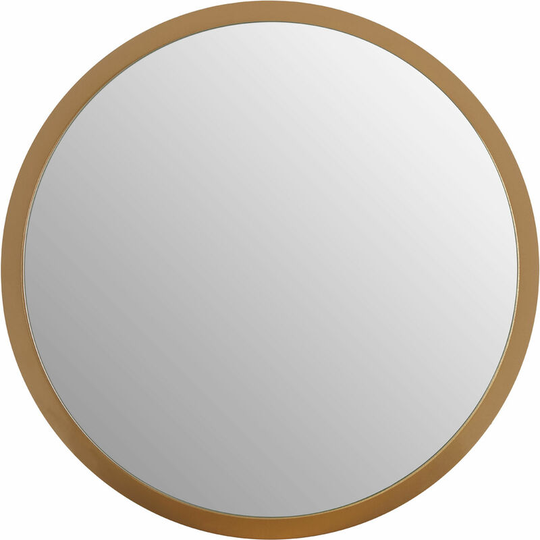 Wall Mirror Bathroom / Bedroom / Hallway Wall Mounted Small Gold Mirrors / Round Minimalistic Mirrors For Living Room 4 x 34 x 34 - Premier Housewares