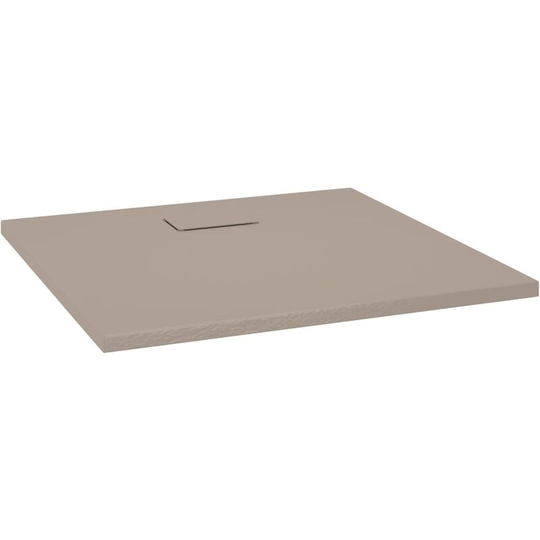 Shower Base Tray smc Brown 90x80 cm Vidaxl Brown